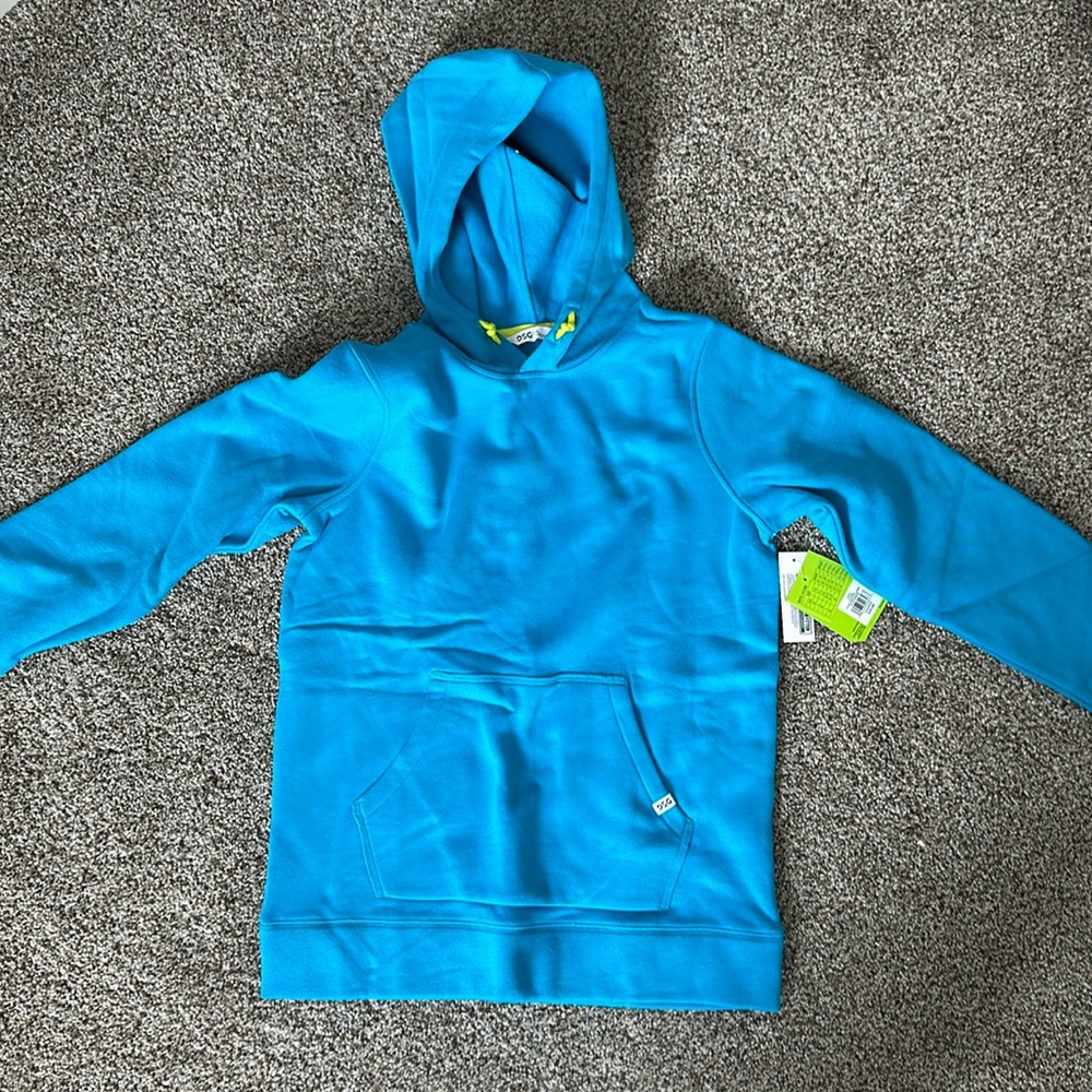 DSG (Dicks Sporting Goods), teal with lime green hood strings